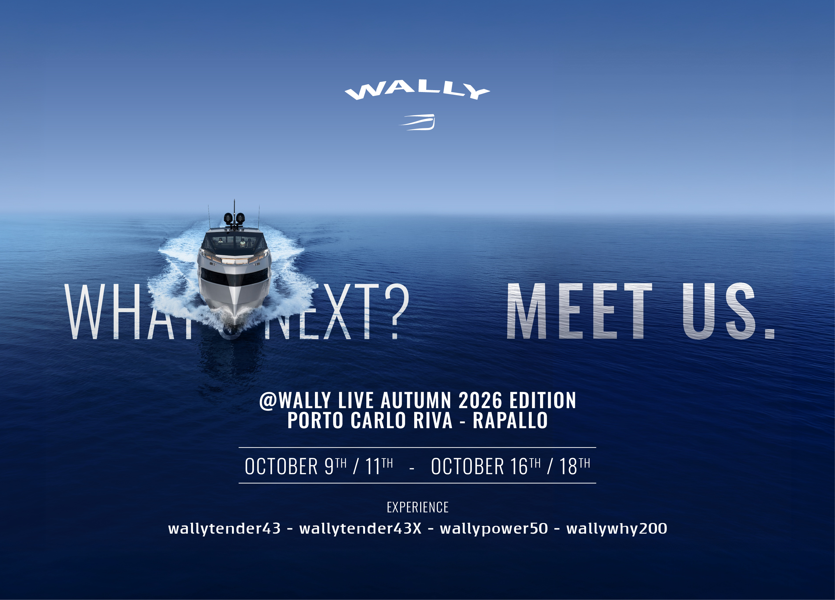 Wally Live Days - Autumn 2026 Edition